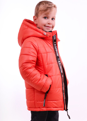 Оранжевая зимняя зимняя удлиненная куртка k33 Luxik Зимняя куртка