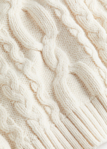 Кремовый зимний свитер H&M