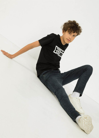 Чорна літня футболка Reporter Young