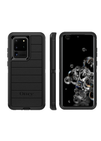 Чохол протиударний з кліпсою підставкою Defender Series Pro для Samsung Galaxy S20 Ultra Black OtterBox (215489200)