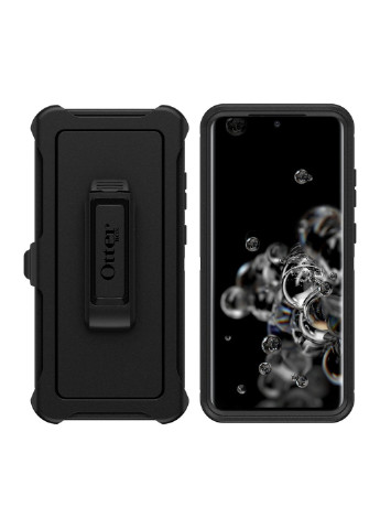 Чохол протиударний з кліпсою підставкою Defender Series Pro для Samsung Galaxy S20 Ultra Black OtterBox (215489200)