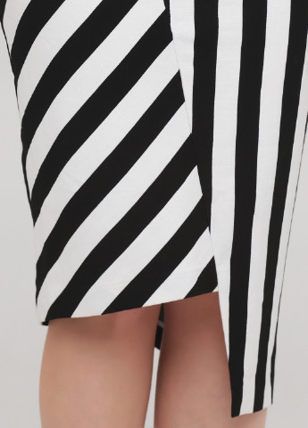 Черно-белая кэжуал в полоску юбка Vero Moda карандаш