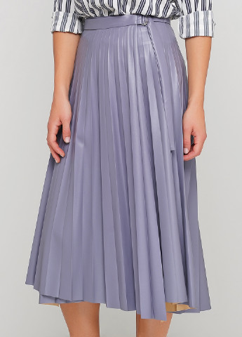 Фиолетовая кэжуал однотонная юбка Jhiva плиссе