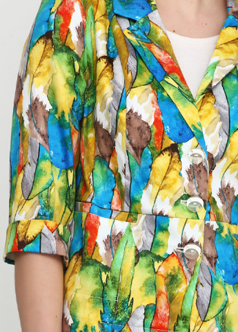 Цветной женский жакет Алеся с абстрактным узором - демисезонный