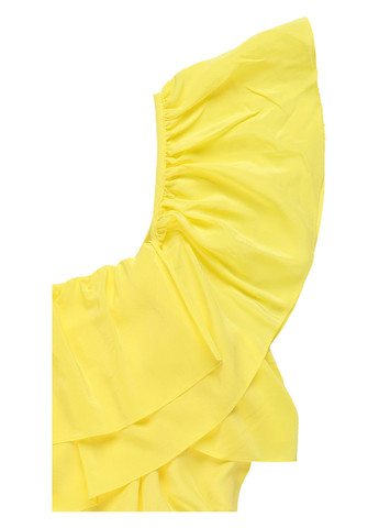 Жовтий кежуал сукня на одне плече Bel Air однотонна