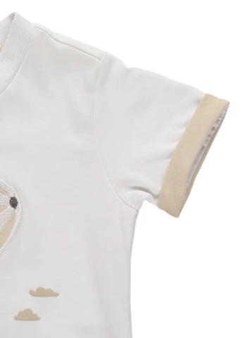 Белая летняя футболка Chicco