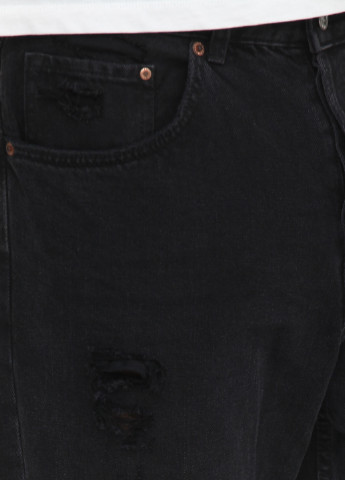 Черные демисезонные бойфренды джинсы H&M
