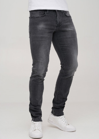 Серые демисезонные зауженные джинсы Trend Collection