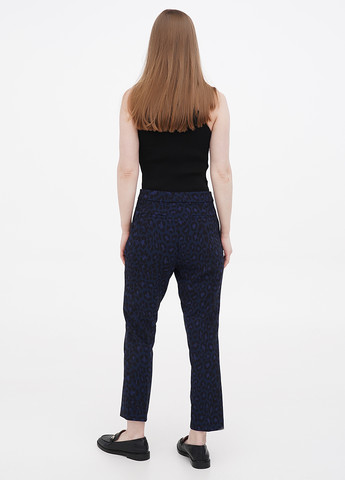 Темно-синие кэжуал демисезонные зауженные, укороченные брюки Kate Spade
