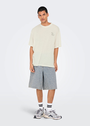 Светло-желтая футболка Only & Sons