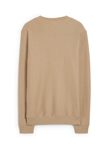 Бежевий світшот C&A однотонний вишивка (313290908)