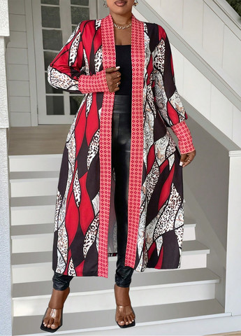 Красный демисезонный кардиган SHEIN