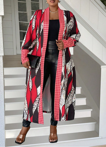 Красный демисезонный кардиган SHEIN