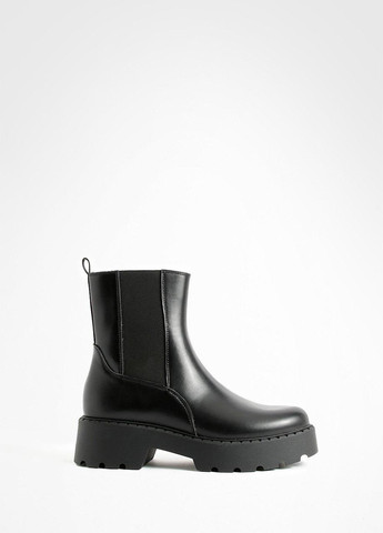 Осенние ботинки челси Boohoo без декора из искусственной кожи