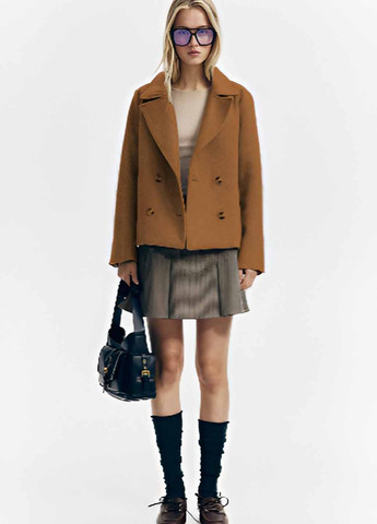 Бежеве Кежуал напівпальто бушлат H&M однотонне