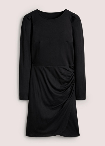 Черное кэжуал платье на запах Boden однотонное