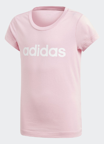 Рожева літня футболка з коротким рукавом adidas