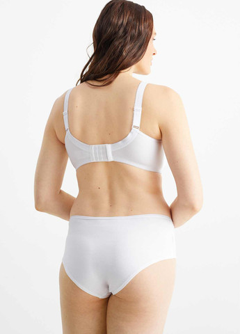 Белый минимайзер бюстгальтер C&A без косточек хлопок