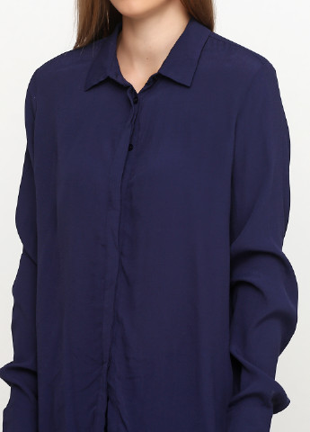 Темно-синяя демисезонная блуза MBYM