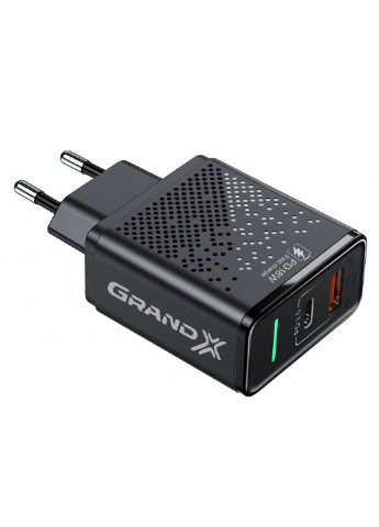 Зарядное устройство 1USB+1Type (CH-880) Grand-X fast сharge 6-в-1 pd 3.0, qс3.0, afc,scp,fcp,vooc (253507162)