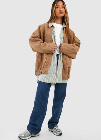 Бомбер Boohoo на кнопках (318326652)