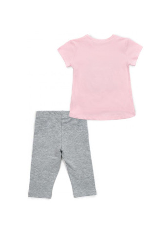 Светло-серый летний набор детской одежды "78" (14246-110g-pinkgray) Breeze