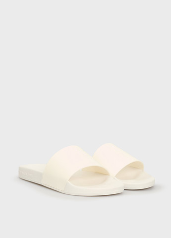 Белые шлепанцы Calvin Klein Jeans с тиснением, с логотипом