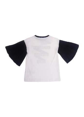 Молочная летняя футболка с коротким рукавом De Salitto
