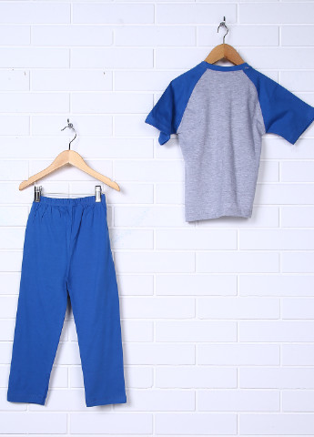 Синяя всесезон пижама (футболка, брюки) Okyanus Baby