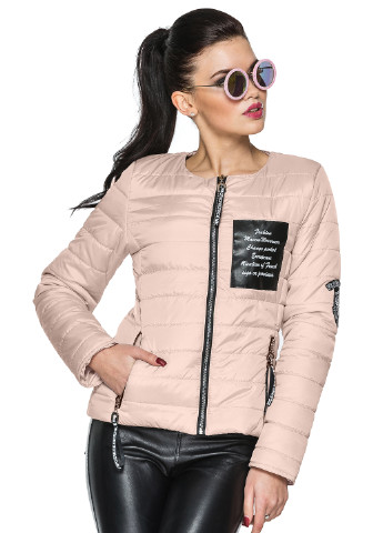 Розовая демисезонная куртка Кариант