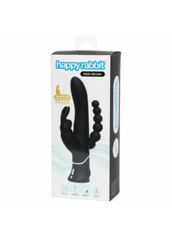 Тройной вибратор ТРОЙНОЙ Happy Rabbit (252409359)
