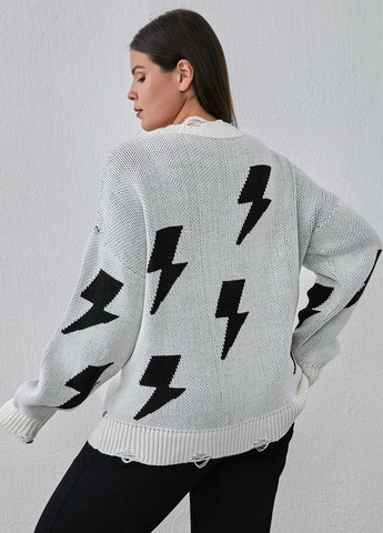 Белый демисезонный джемпер джемпер SHEIN