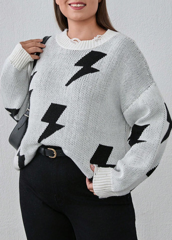 Белый демисезонный джемпер джемпер SHEIN