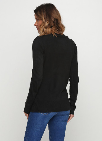 Черный демисезонный пуловер пуловер Miss Moda