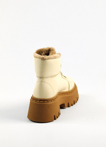 Зимние ботинки зимние молочные Guero