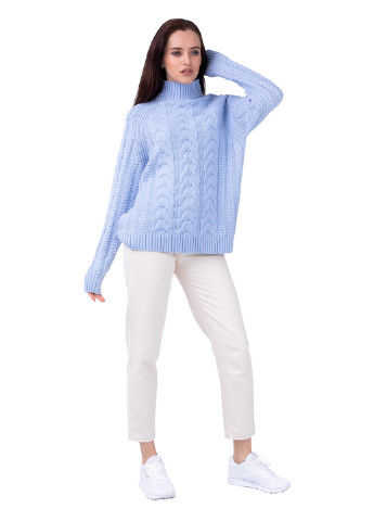 Блакитний демісезонний светр жіночий Viviami