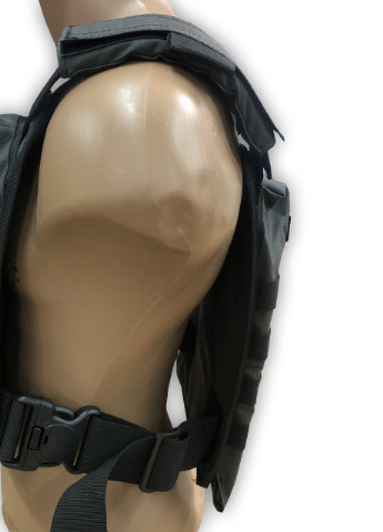 Плитоноска для военных со стропами MOLLE UkrCossacks 1.0 серая No Brand (253135502)