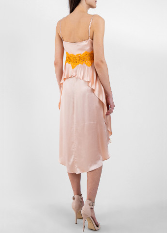 Розовое коктейльное платье Twinset однотонное