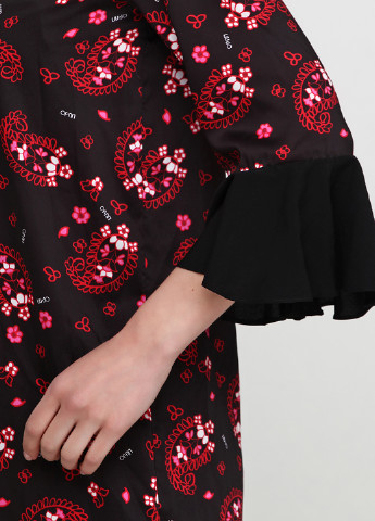 Черное кэжуал платье Liu Jo с цветочным принтом