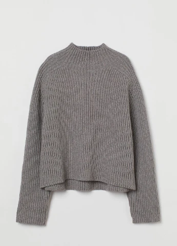 Серый демисезонный свитер H&M