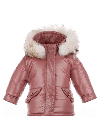 Розовый зимний комплект (куртка, комбинезон) Pilguni