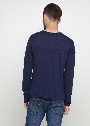 Темно-синій демісезонний пуловер пуловер Sisley