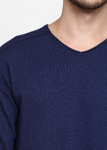 Темно-синій демісезонний пуловер пуловер Sisley
