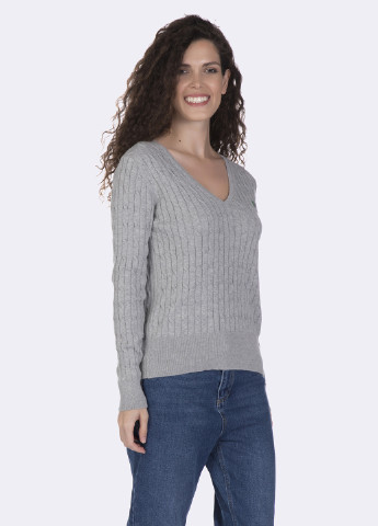 Сірий демісезонний пуловер пуловер Giorgio di Mare