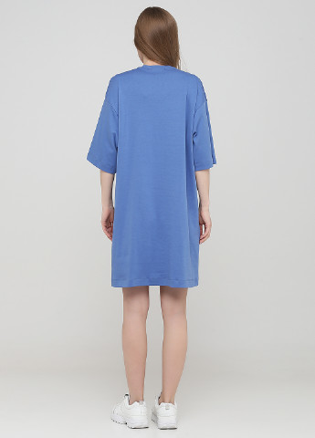 Блакитна кежуал плаття, сукня сукня-футболка Only Women однотонна