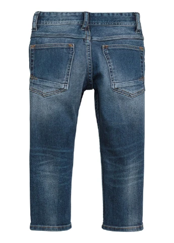 Синие кэжуал демисезонные брюки H&M