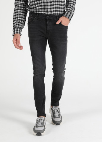 Темно-серые демисезонные скинни джинсы 040 ALEX Colin's