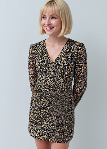 Комбинированное кэжуал платье House с цветочным принтом