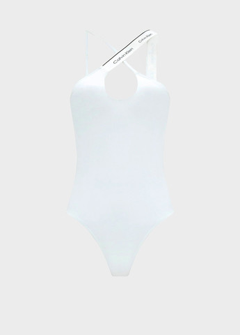 Білий літній купальник суцільний Calvin Klein