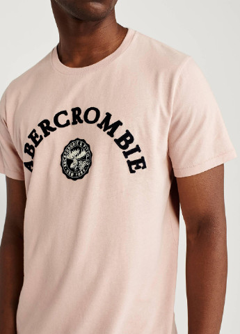 Светло-розовая футболка Abercrombie & Fitch